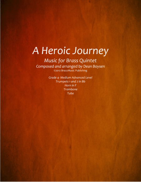 A Heroic Journey For Brass Quintet Sheet Music