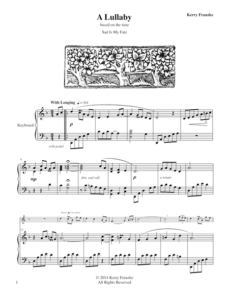 Free Sheet Music A Lullaby