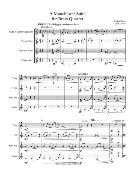 A Manchester Suite For Brass Quartet Sheet Music