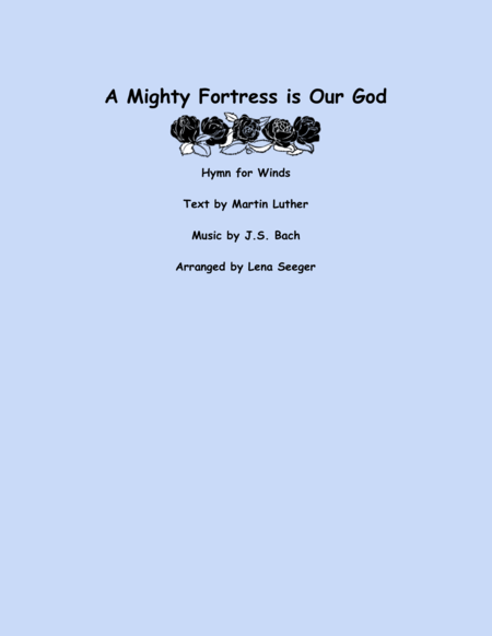 A Mighty Fortress Is Our God Wind Quartet Sheet Music