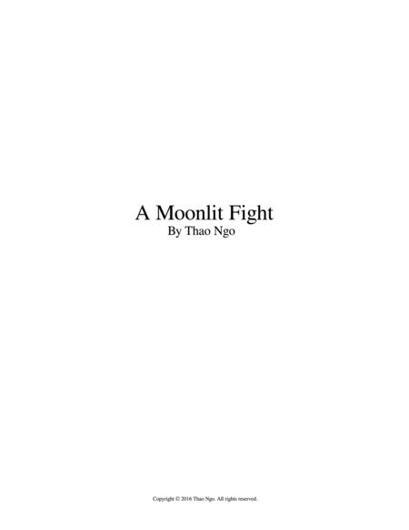 A Moonlit Fight Full Score And All Parts Sheet Music