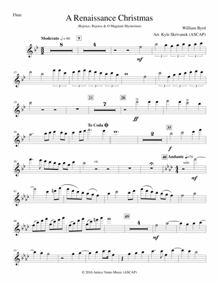 A Renaissance Christmas Sheet Music