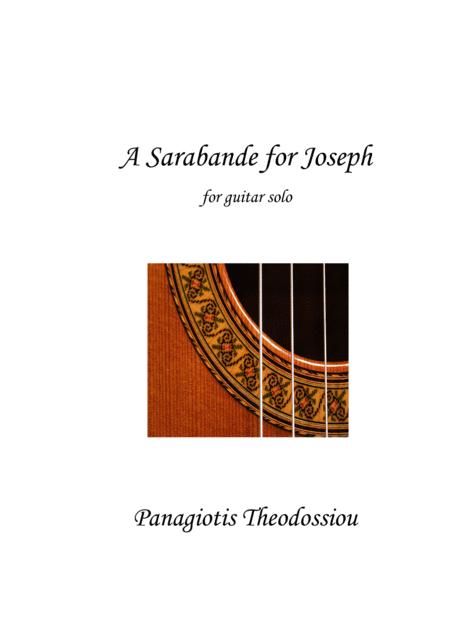 A Sarabande For Joseph For Guitar Solo Sheet Music