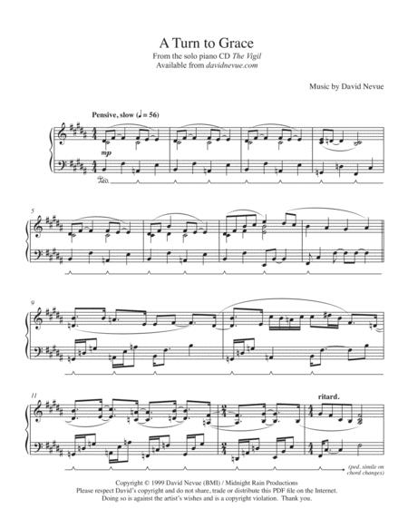 A Turn To Grace Sheet Music