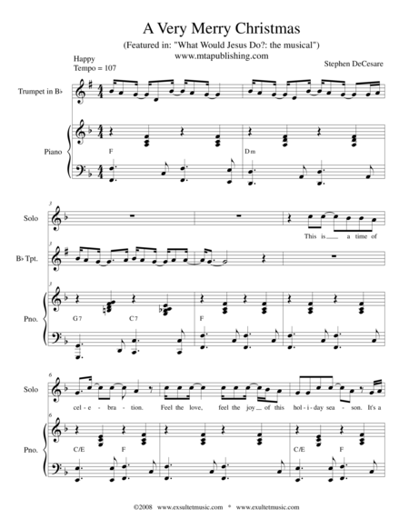 A Very Merry Christmas Sheet Music