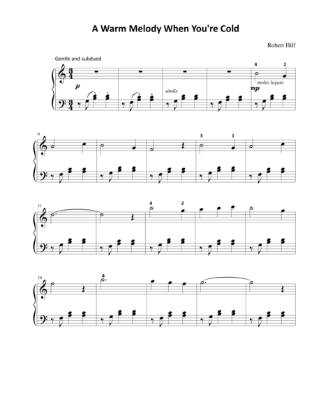 A Warm Melody Sheet Music