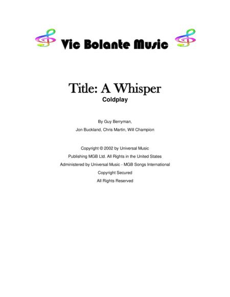 A Whisper Sheet Music