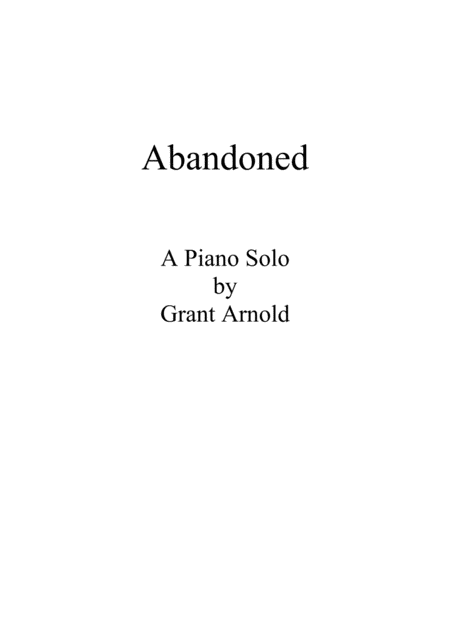 Abandoned Sheet Music