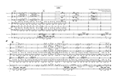 Free Sheet Music Abc 3 Horns And Rhythm Section Vocal Key Eb