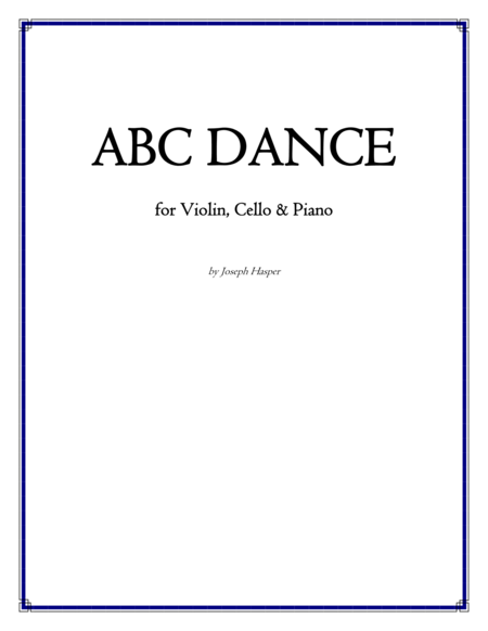 Abc Dance Piano Trio Sheet Music