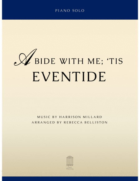 Abide With Me Tis Eventide Piano Solo Sheet Music