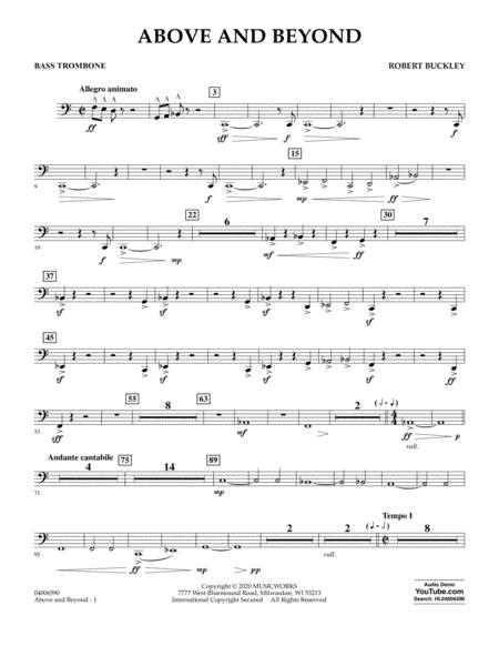 Above And Beyond Bass Trombone Sheet Music