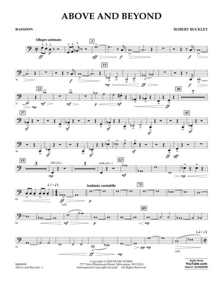 Above And Beyond Bassoon Sheet Music