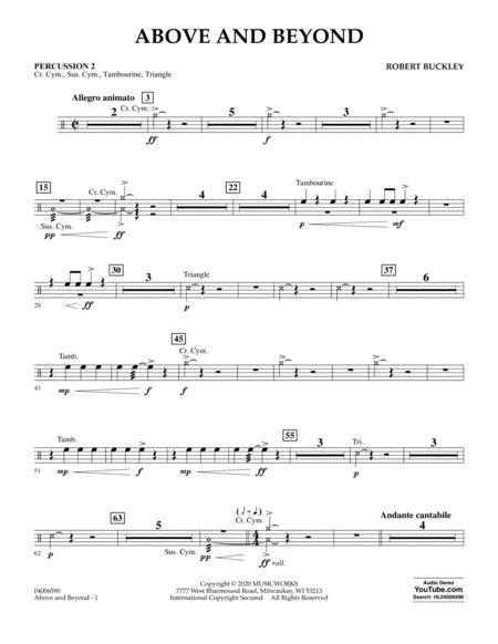 Above And Beyond Percussion 2 Sheet Music