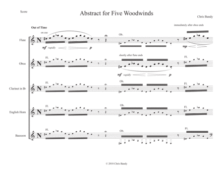 Abstract Sheet Music