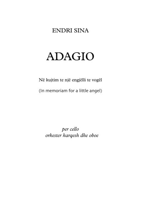 Free Sheet Music Adagio In Memoriam For A Little Angel For Cello And String Orchestra And Oboe