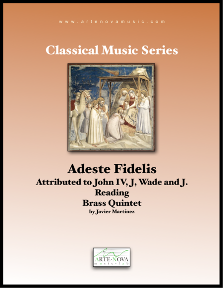 Adeste Fidelis Brass Quintet Sheet Music