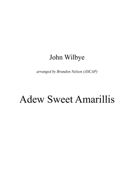 Free Sheet Music Adew Sweet Amarillis For Trumpet Trumpet Horn And Trombone Or Baritone