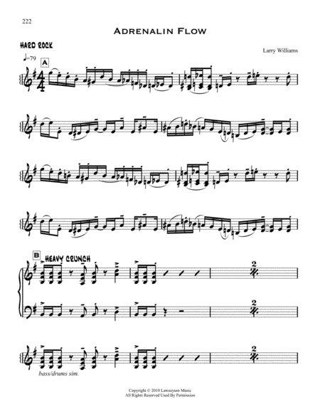 Adrenalin Flow Sheet Music