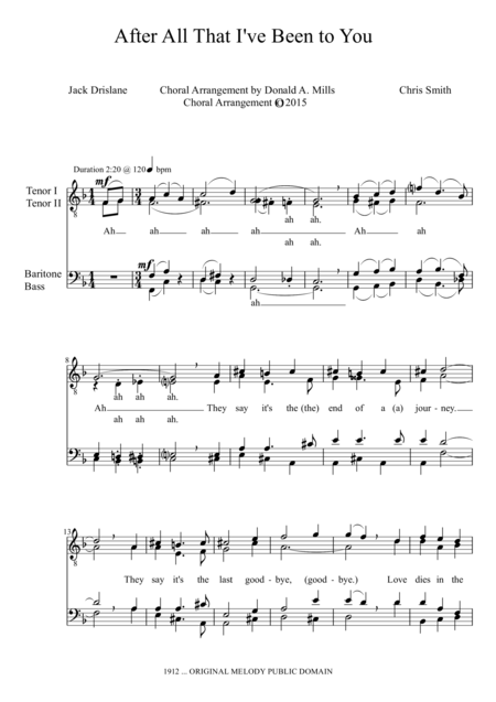 After All That I Have Been To You Sheet Music