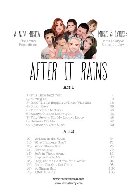 After It Rains A New Musical Piano Vocal Score Pdf The Full Musical Sheet Music