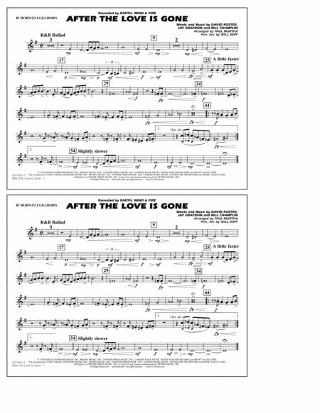 After The Love Has Gone Arr Paul Murtha Bb Horn Flugelhorn Sheet Music