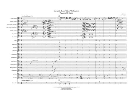 Against All Odds Take A Look At Me Now Brass Band And Cornet Solo Sheet Music