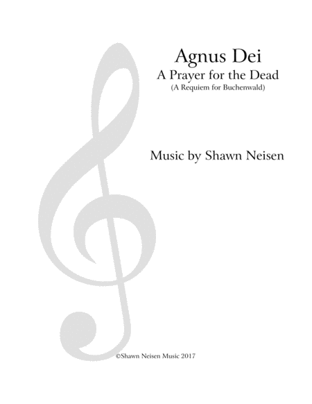 Free Sheet Music Agnus Dei A Requiem For Buchenwald