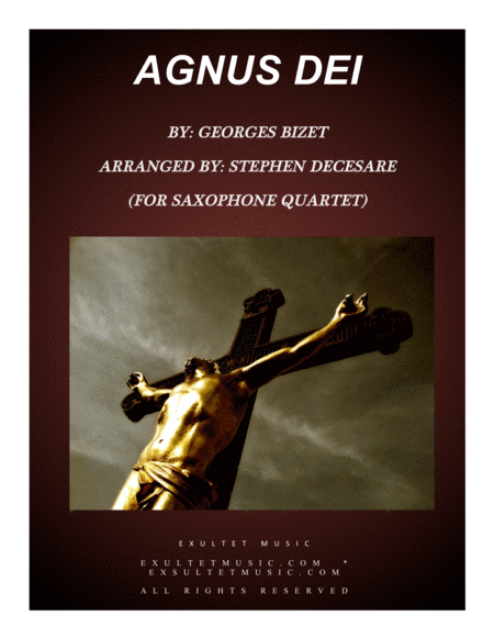 Free Sheet Music Agnus Dei For Saxophone Quartet