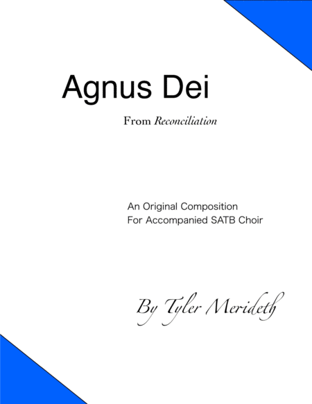 Agnus Dei From Reconciliation Sheet Music