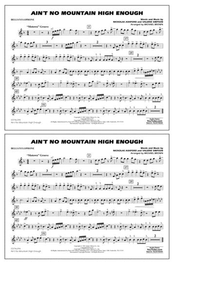 Aint No Mountain High Enough Arr Michael Brown Bells Xylophone Sheet Music