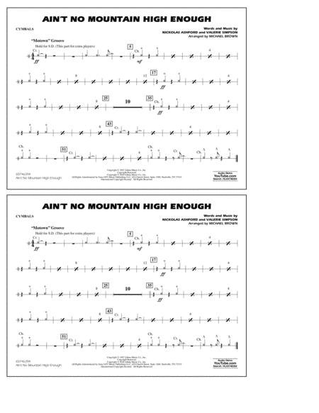 Aint No Mountain High Enough Arr Michael Brown Cymbals Sheet Music