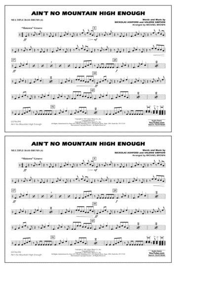 Aint No Mountain High Enough Arr Michael Brown Multiple Bass Drums Sheet Music