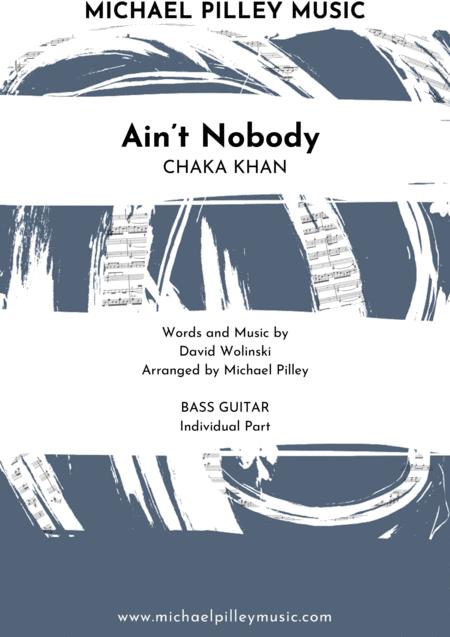 Free Sheet Music Aint Nobody Chaka Khan Bass Part