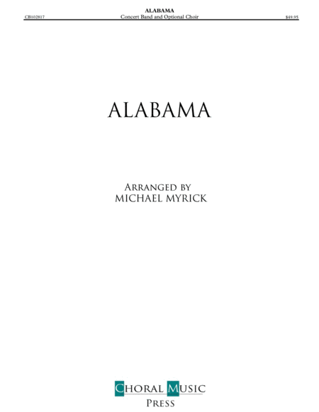 Alabama State Song Concert Band Sheet Music