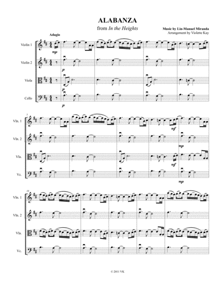 Alabanza Sheet Music