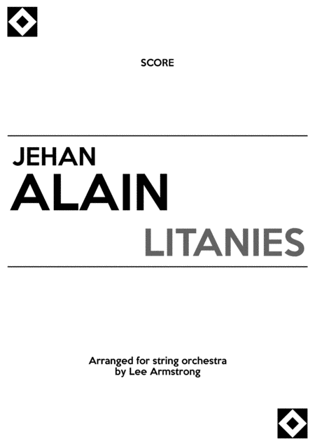 Free Sheet Music Alain Litanies For String Orchestra