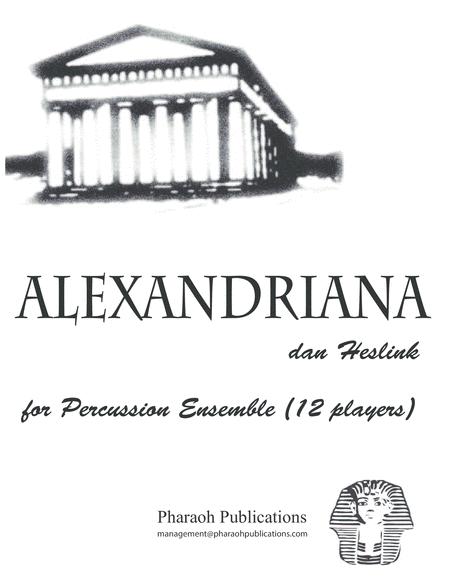 Alexandriana For Percussion Ensemble Sheet Music