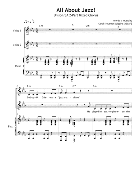 Free Sheet Music All About Jazz