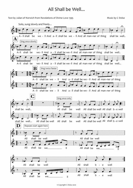 All Shall Be Well Sheet Music