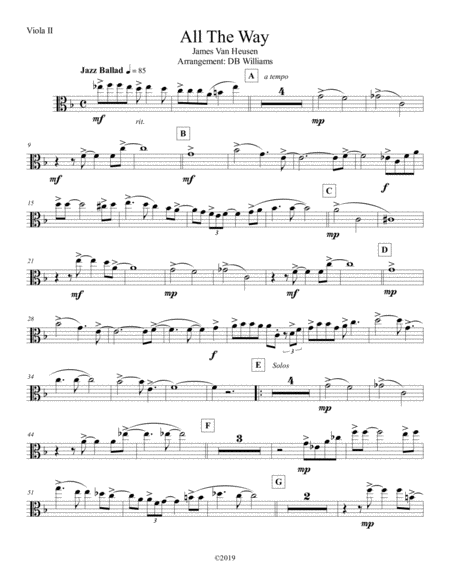 All The Way Viola 2 Sheet Music