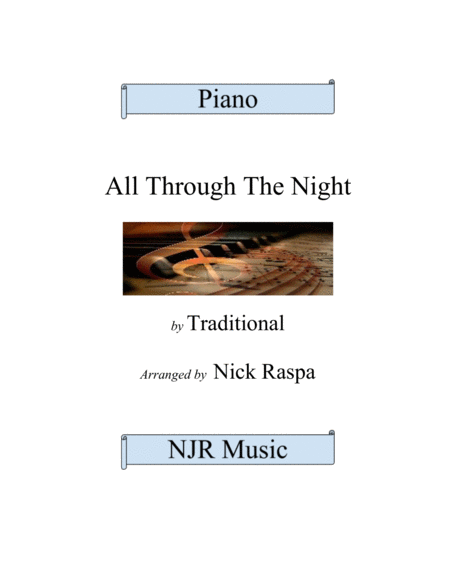 All Through The Night Intermediate Piano Sheet Music