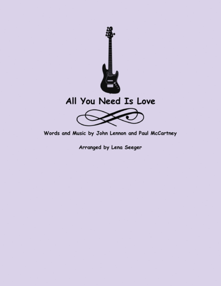 Free Sheet Music All You Need Is Love Two Violins And Cello