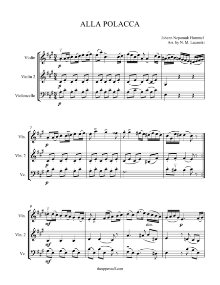 Alla Polacca Sheet Music