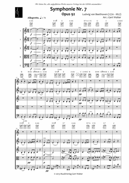 Free Sheet Music Allegretto