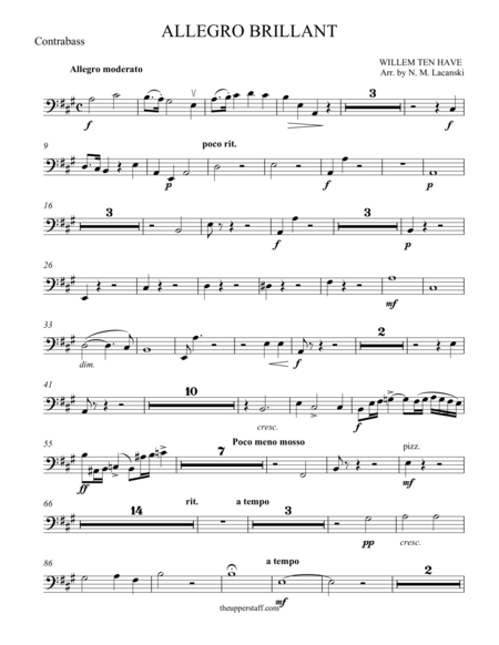 Free Sheet Music Allegro Brillant