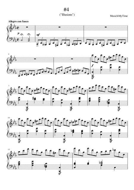 Allegro Mvt 1 From Beethoven Trio In C Major Op 87 For Flute English Horn And Bassoon Sheet Music