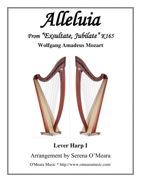 Free Sheet Music Alleluia Lever Harp I