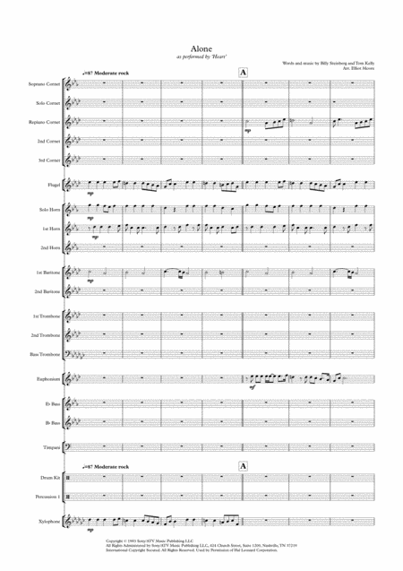 Alone Brass Band Sheet Music