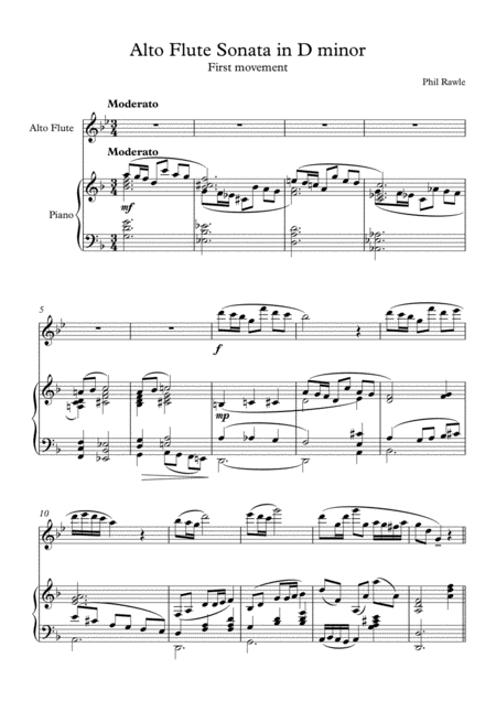 Alto Flute Sonata Sheet Music